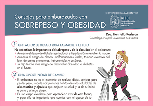 Librito de Consejos para embarazadas con sobrepeso y obesidad